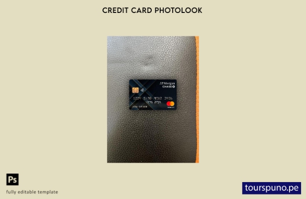 listo para imprimir plantilla frontal de aspecto fotográfico de mastercard d 148
